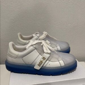 Dior White and Blue Sneakers